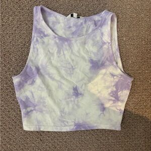 Tie dye Aritzia crop top